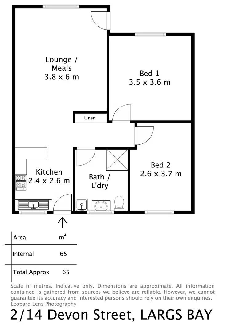 Floorplan of Homely house listing, 2/14 Devon Street, Largs Bay SA 5016