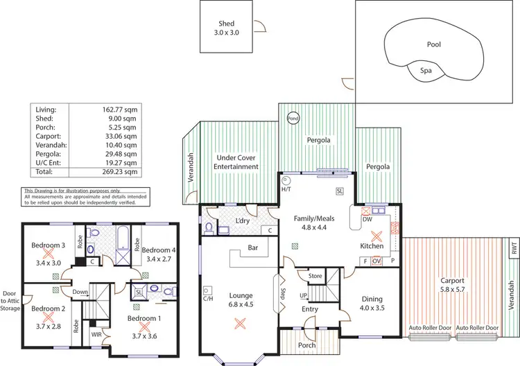 Floorplan of Homely house listing, 23 Grasslands Court, Wynn Vale SA 5127