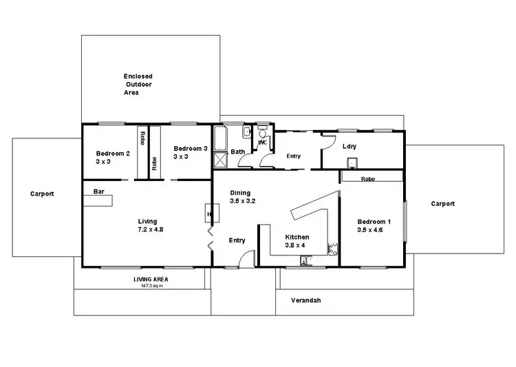 Floorplan of Homely house listing, 53 Gaskell Road, Barmera SA 5345