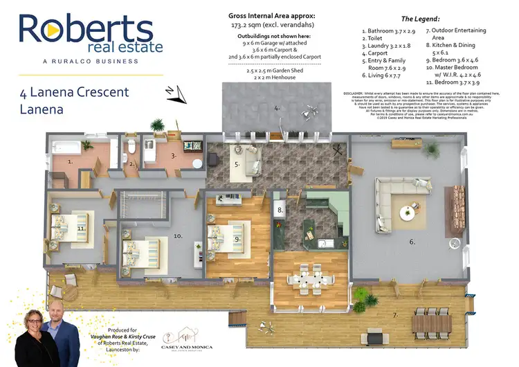 Floorplan of Homely house listing, 4 Lanena Crescent, Lanena TAS 7275