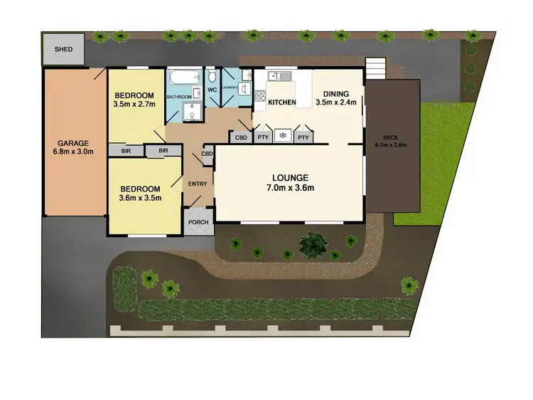 Floorplan of Homely villa listing, 1A Brixton Street, Bonbeach VIC 3196