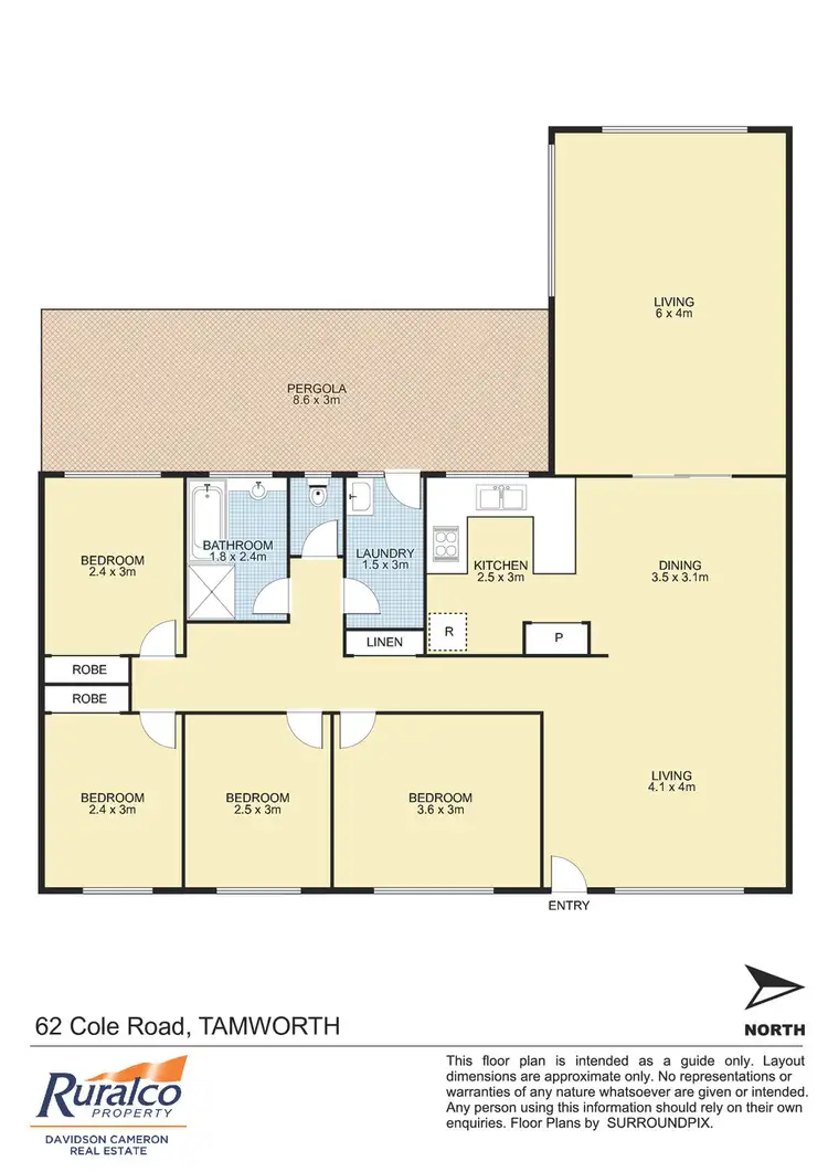 Floorplan of Homely house listing, 62 Cole Road, Tamworth NSW 2340