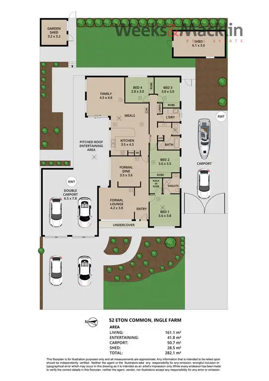 Floorplan of Homely house listing, 52 Eton Common, Ingle Farm SA 5098
