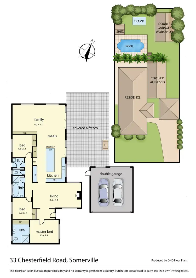 Floorplan of Homely house listing, 33 Chesterfield Road, Somerville VIC 3912