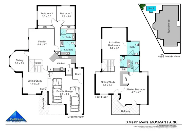 Floorplan of Homely house listing, 8 Meath Mews, Mosman Park WA 6012