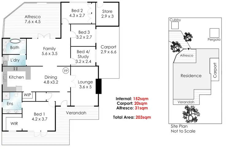Floorplan of Homely house listing, 3 Walter Road East, Bassendean WA 6054