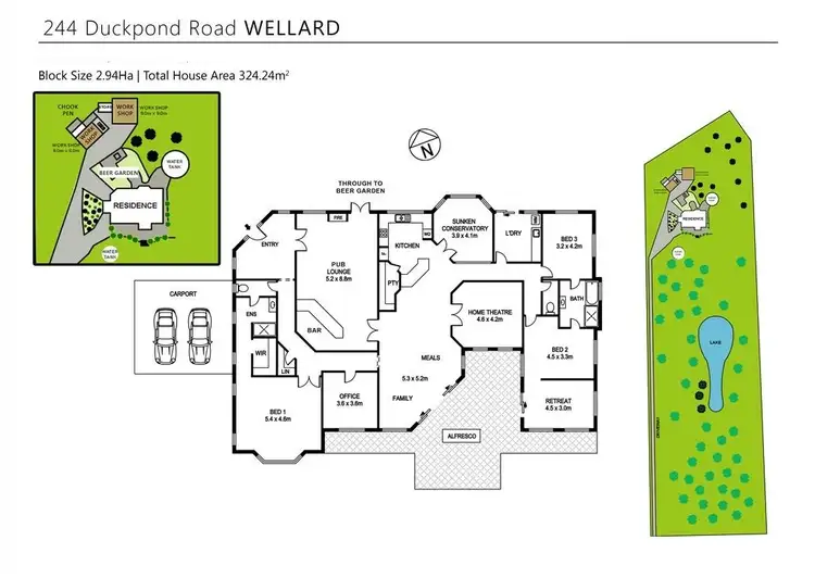Floorplan of Homely house listing, 244 Duckpond Road, Wellard WA 6170