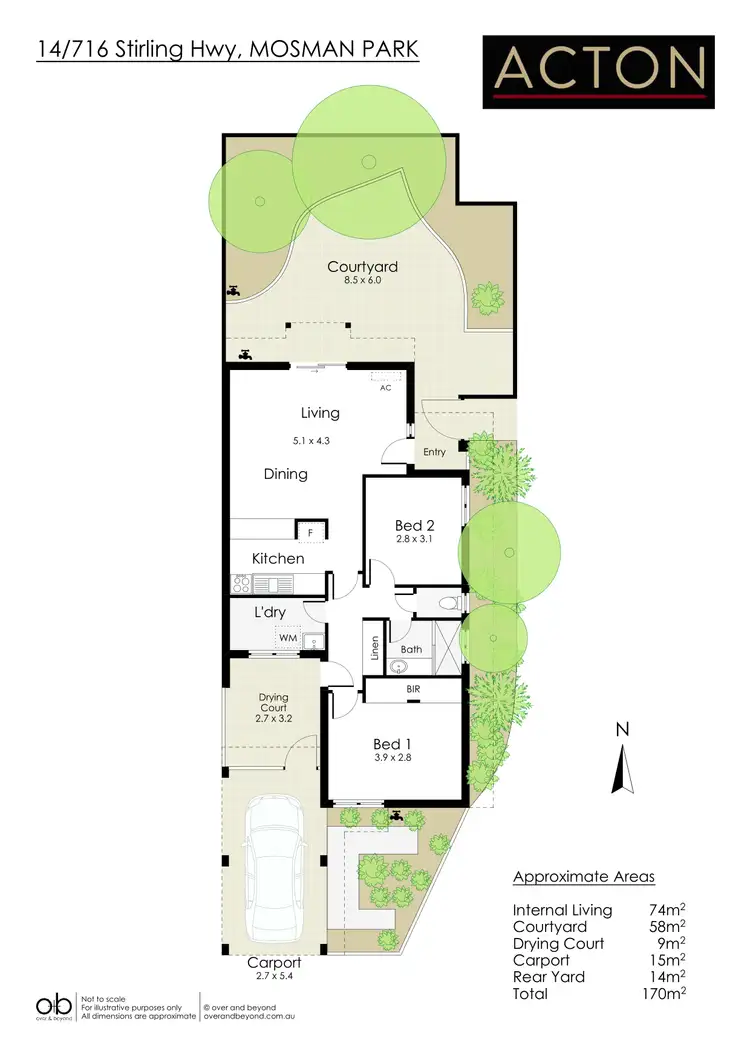 Floorplan of Homely villa listing, 14/716 Stirling Highway, Mosman Park WA 6012