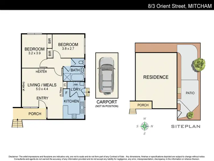 Floorplan of Homely unit listing, 8/3 Orient Avenue, Mitcham VIC 3132