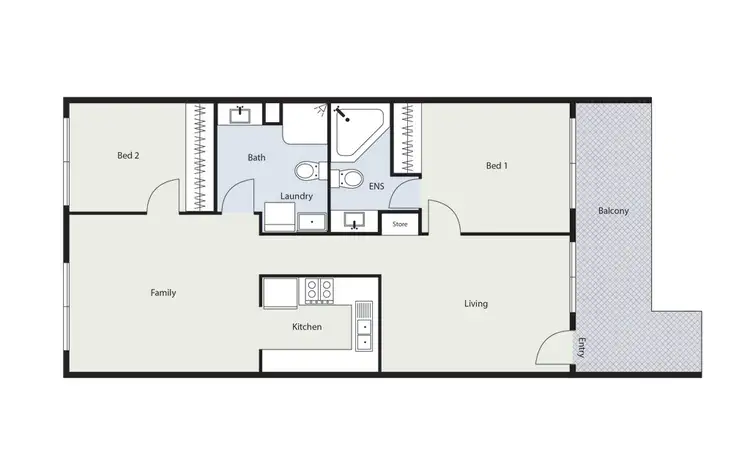 Floorplan of Homely apartment listing, 22/1 Waddell Place, Curtin ACT 2605
