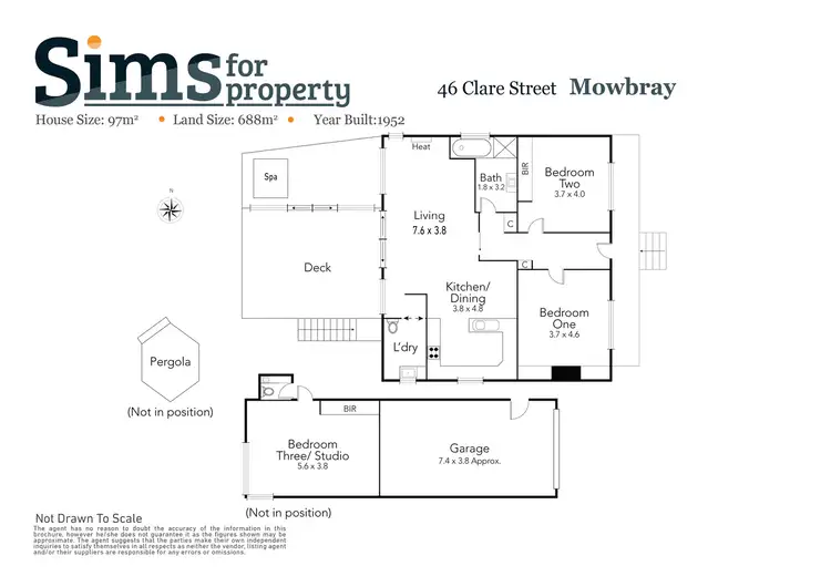 Floorplan of Homely house listing, 46 Clare Street, Mowbray TAS 7248