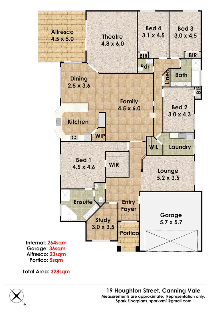 Floorplan of Homely house listing, 19 Houghton Street, Canning Vale WA 6155