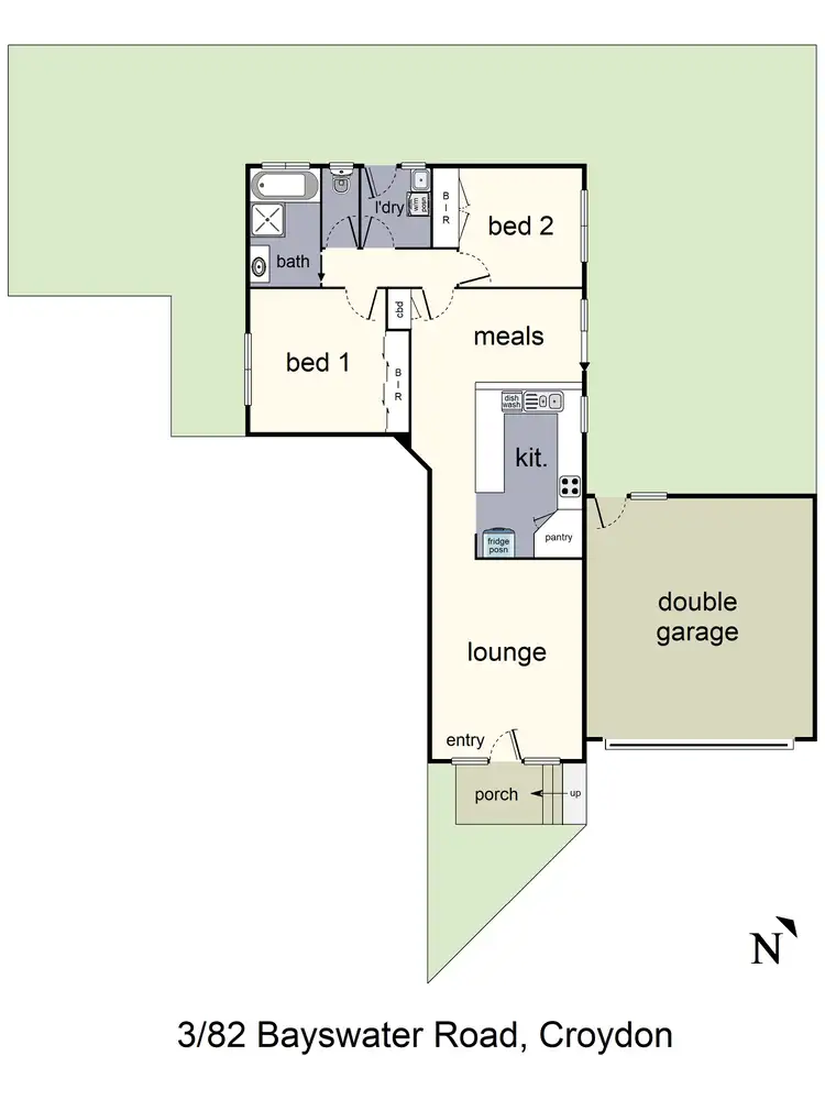 Floorplan of Homely unit listing, 3/82 Bayswater Road, Croydon VIC 3136