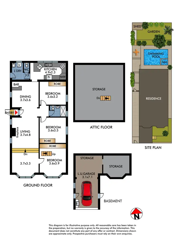 Floorplan of Homely house listing, 68 Boundary Street, Bronte NSW 2024