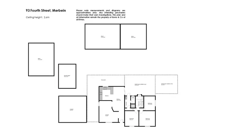 Floorplan of Homely house listing, 93 Fourth Street, Merbein VIC 3505