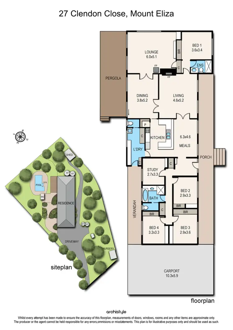 Floorplan of Homely house listing, 27 Clendon Close, Mount Eliza VIC 3930