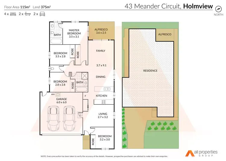 Floorplan of Homely house listing, 43 Meander Cct, Holmview QLD 4207