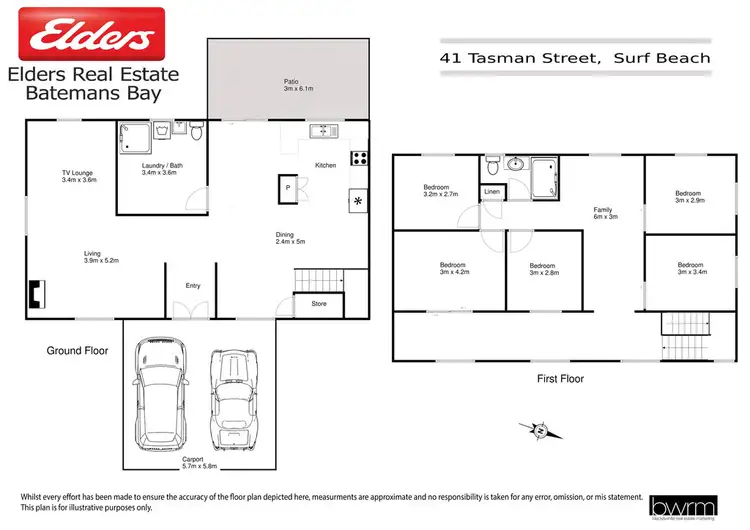 Floorplan of Homely house listing, 41 Tasman Street, Surf Beach NSW 2536