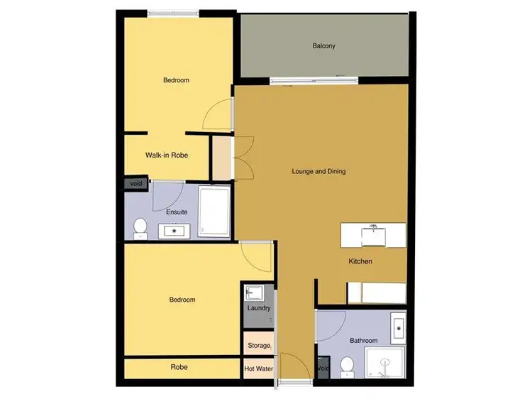 Floorplan of Homely unit listing, 3605/3 Emporio Place - Emporio Apartments, Maroochydore QLD 4558