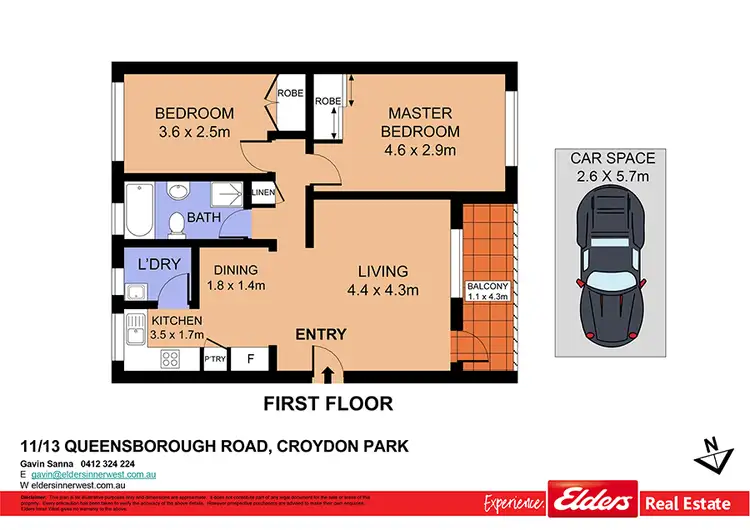 Floorplan of Homely unit listing, 11/13 Queensborough Road, Croydon Park NSW 2133