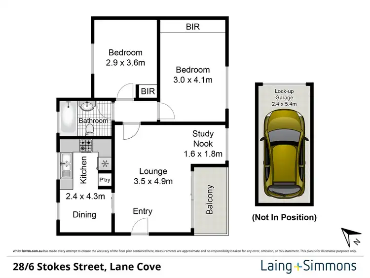 Floorplan of Homely apartment listing, 28/4-6 Stokes Street, Lane Cove NSW 2066