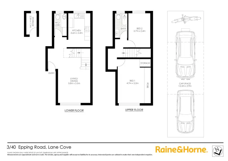 Floorplan of Homely apartment listing, 3/40 Epping Road, Lane Cove NSW 2066