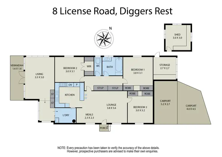 Floorplan of Homely house listing, 8 License Road, Diggers Rest VIC 3427