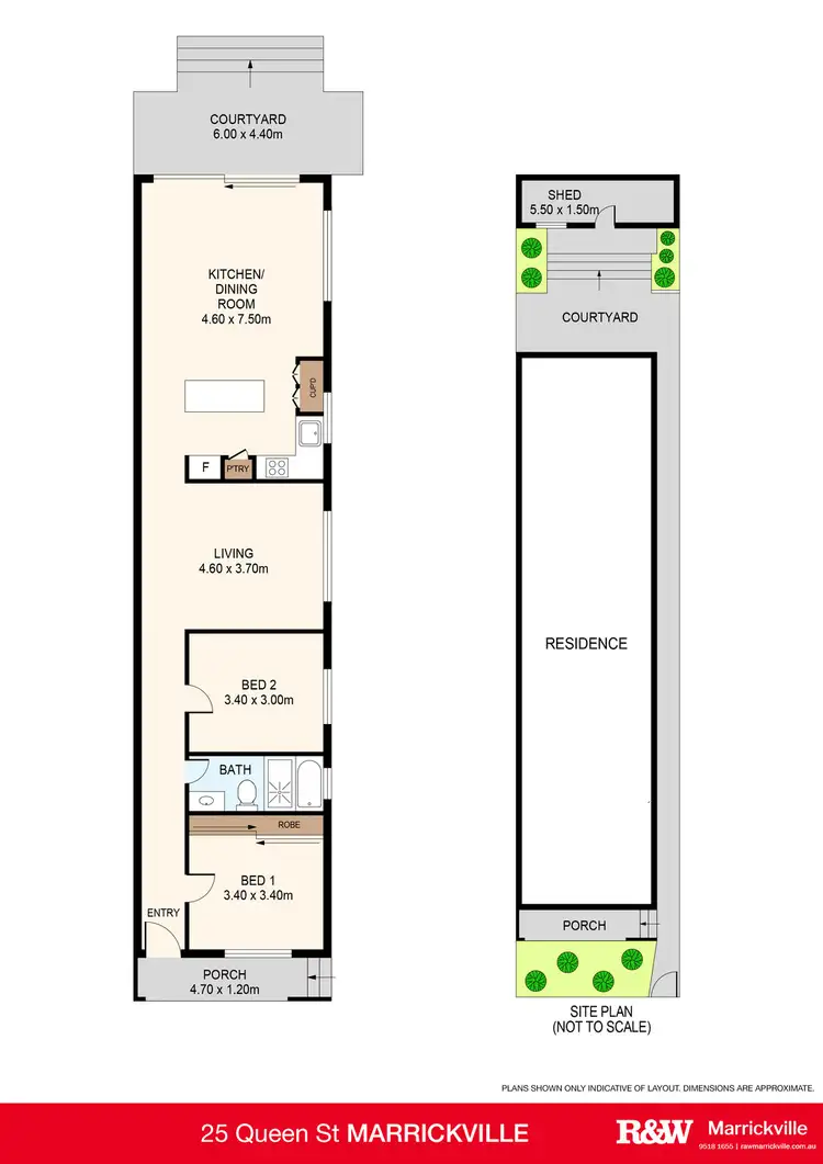 Floorplan of Homely house listing, 25 Queen Street, Marrickville NSW 2204