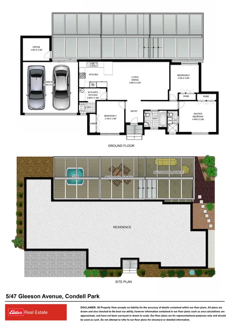 Floorplan of Homely villa listing, 5/47 Gleeson Avenue, Condell Park NSW 2200