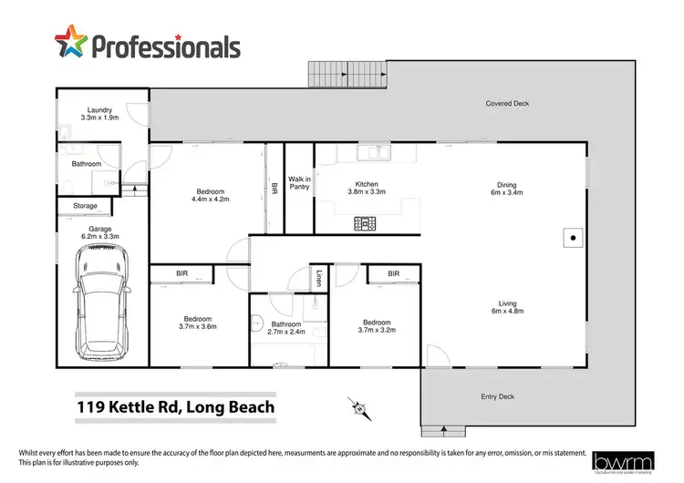 Floorplan of Homely house listing, 119 Kettle Road, Long Beach NSW 2536