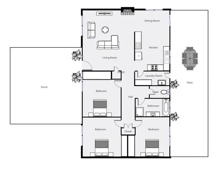 Floorplan of Homely house listing, 2823 Fourteenth Street, Irymple VIC 3498