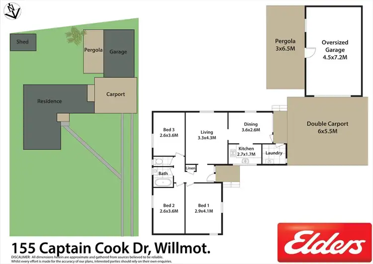 Floorplan of Homely house listing, 155 Captain Cook Drive, Willmot NSW 2770