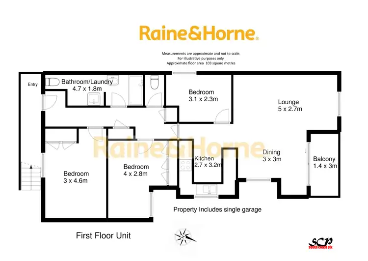 Floorplan of Homely unit listing, 18/11 High Street, Batemans Bay NSW 2536