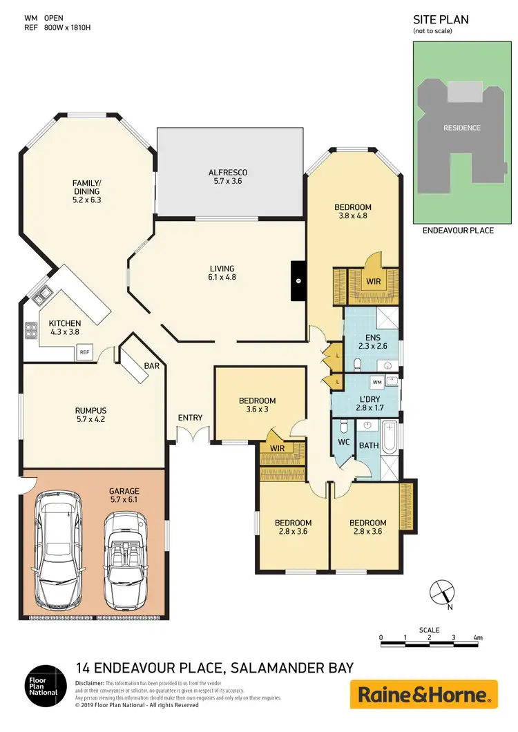 Floorplan of Homely house listing, 14 Endeavour Place, Salamander Bay NSW 2317