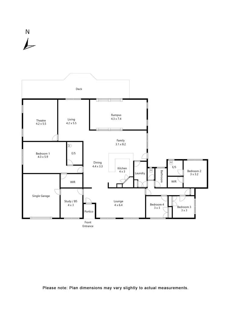 Floorplan of Homely house listing, 3 Hall Street, Ballan VIC 3342