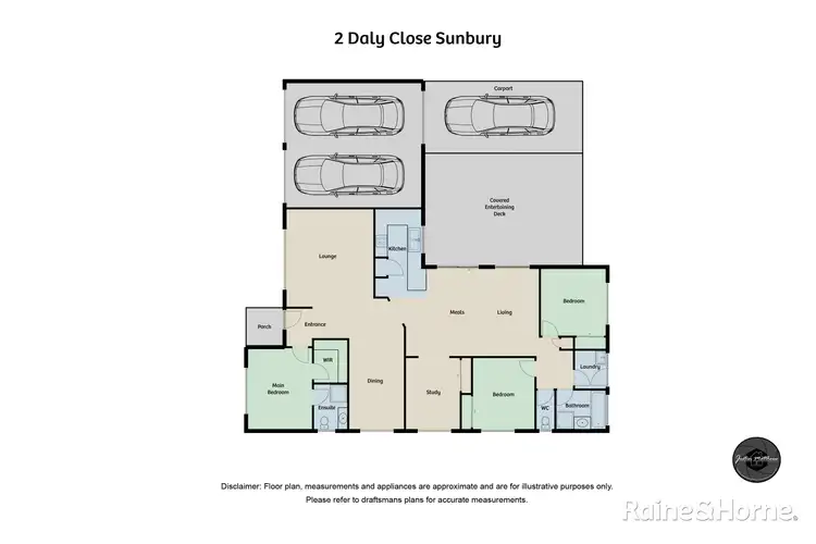 Floorplan of Homely house listing, 2 Daly Close, Sunbury VIC 3429