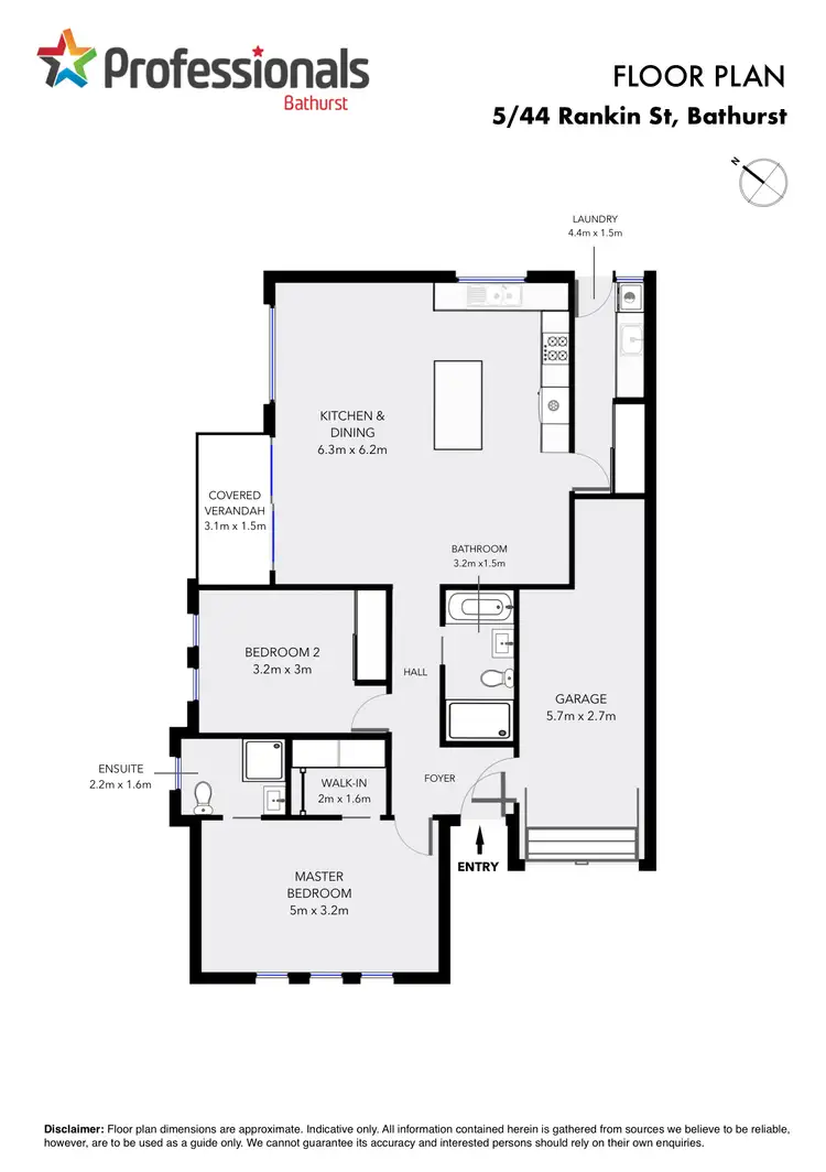 Floorplan of Homely house listing, 5/44 Rankin Street, Bathurst NSW 2795