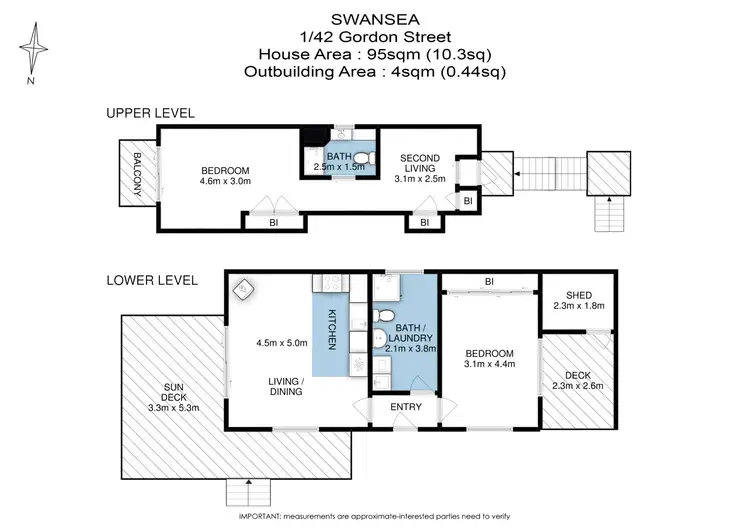 Floorplan of Homely house listing, 1/42 Gordon Street, Swansea TAS 7190