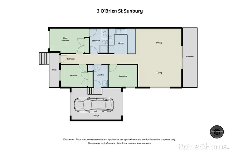 Floorplan of Homely house listing, 3 O'Brien Street, Sunbury VIC 3429