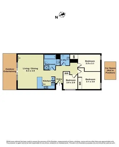 Floorplan of Homely apartment listing, 10/185 Millers Road, Altona North VIC 3025