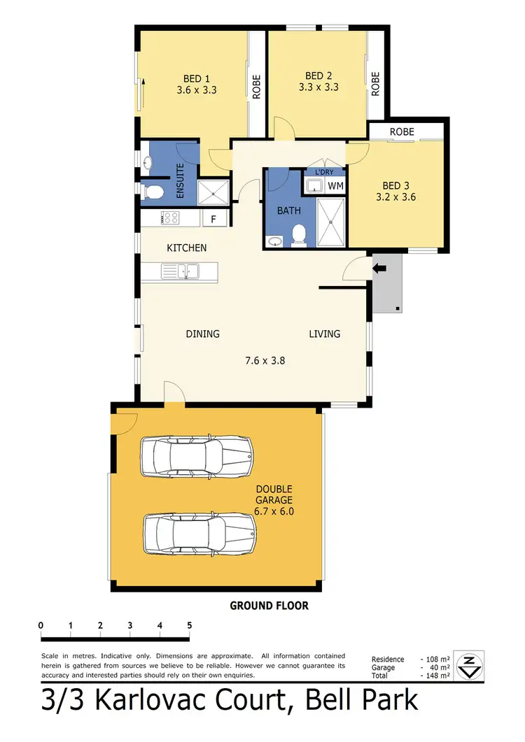 Floorplan of Homely house listing, 3/3 Karlovac Court, Bell Park VIC 3215
