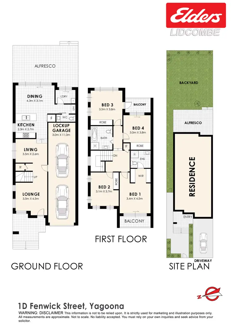 Floorplan of Homely semi-detached listing, 1D FENWICK STREET, Yagoona NSW 2199