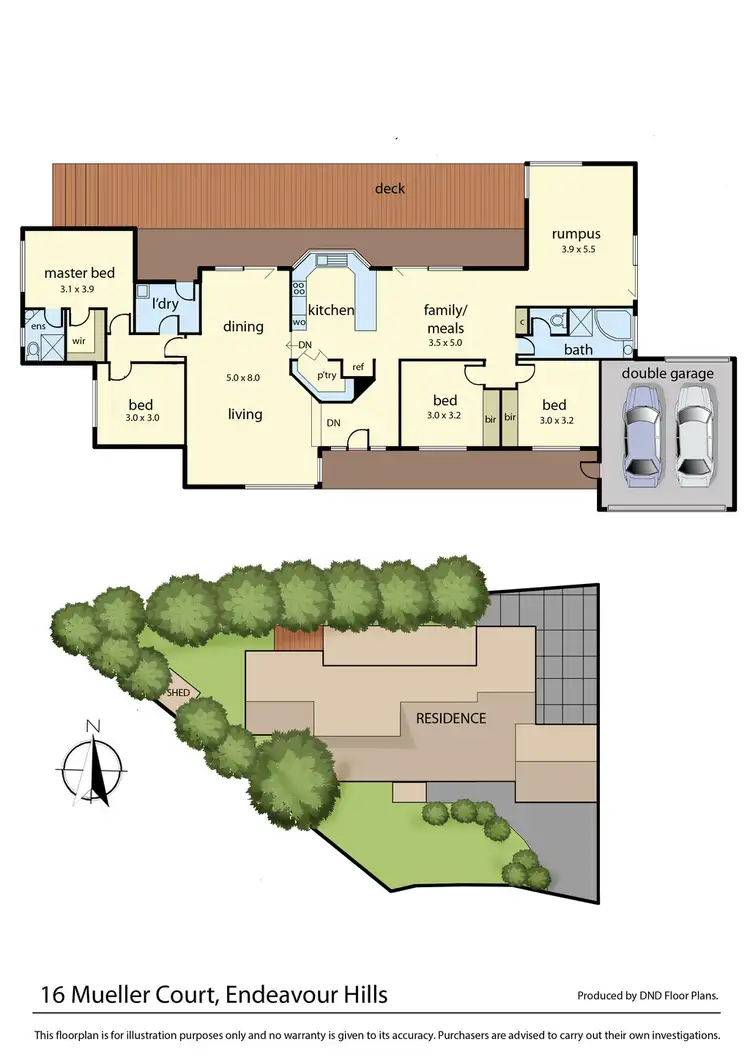 Floorplan of Homely house listing, 16 Mueller Court, Endeavour Hills VIC 3802