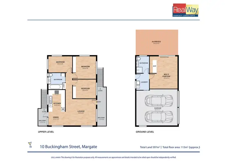 Floorplan of Homely house listing, 10 Buckingham Street, Margate QLD 4019