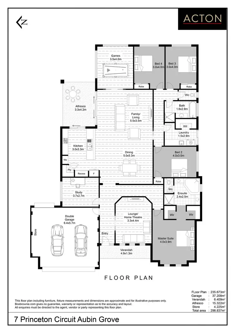 Floorplan of Homely house listing, 7 Princeton Circuit, Aubin Grove WA 6164