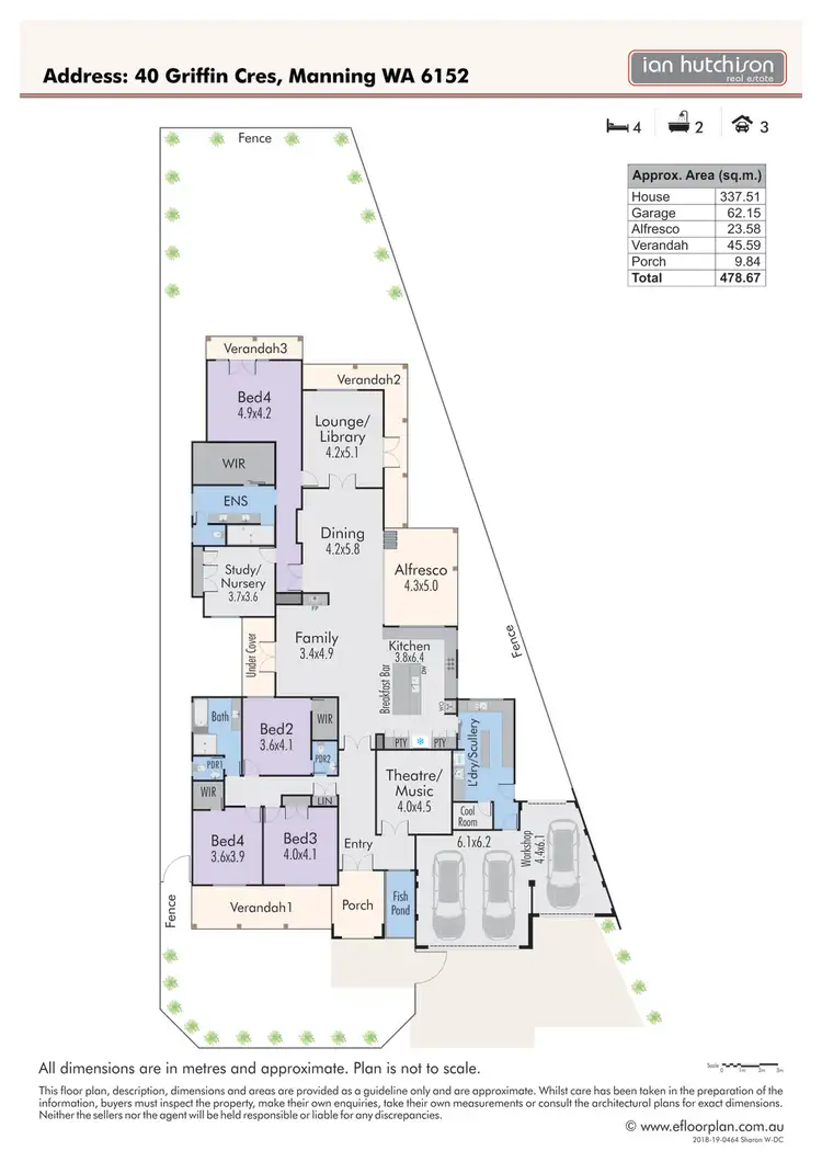 Floorplan of Homely house listing, 40 Griffin Crescent, Manning WA 6152