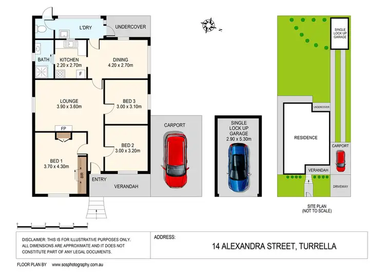 Floorplan of Homely house listing, 14 Alexandra Street, Turrella NSW 2205