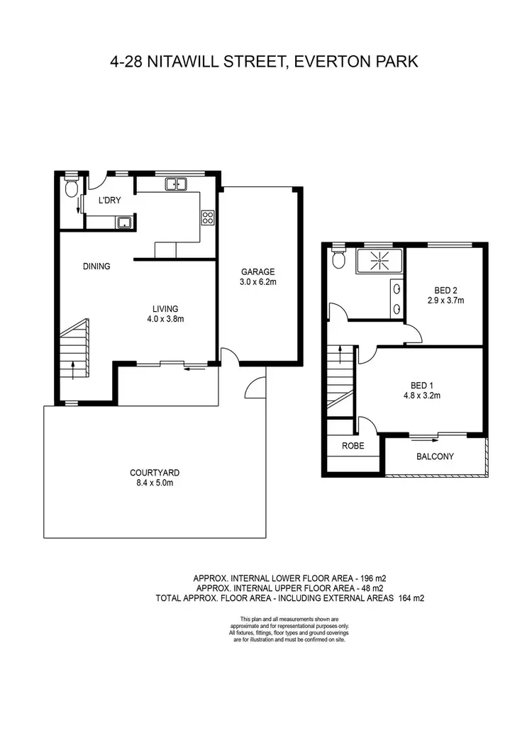 Floorplan of Homely unit listing, 4/28 Nitawill Street, Everton Park QLD 4053