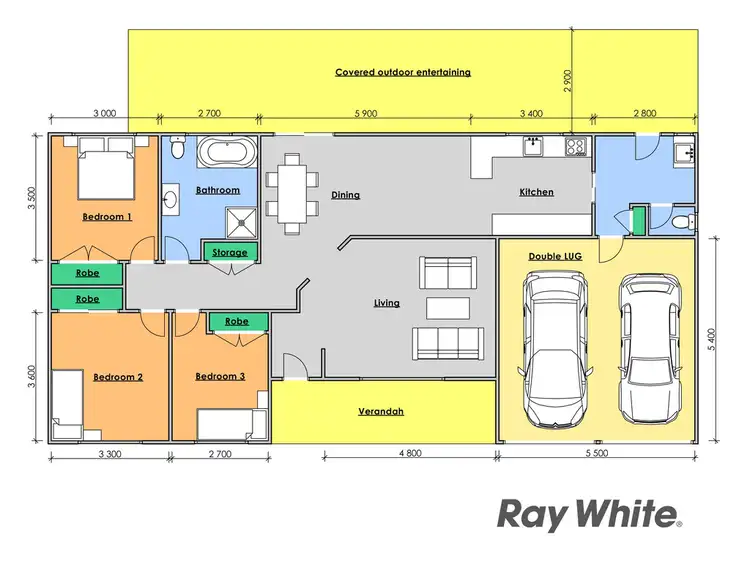 Floorplan of Homely house listing, 4 Rosewood Crescent, Taree NSW 2430