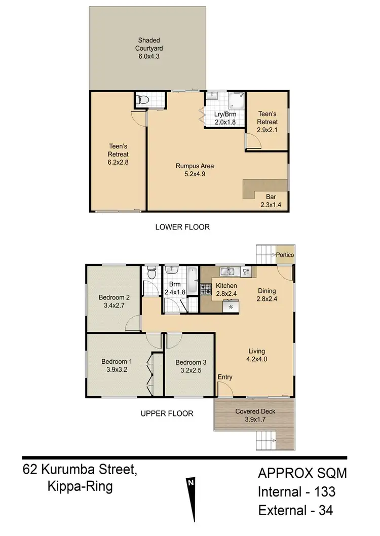 Floorplan of Homely house listing, 62 Kurumba Street, Kippa-ring QLD 4021